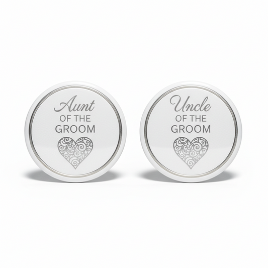 Aunt and Uncle of the Groom Pinbacks 2.25-inch