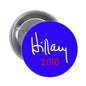 Hillary 2016 blue pinback button, 1.25-inch, with metal back