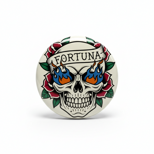 Skull Tattoo Pinback 2.25-inch