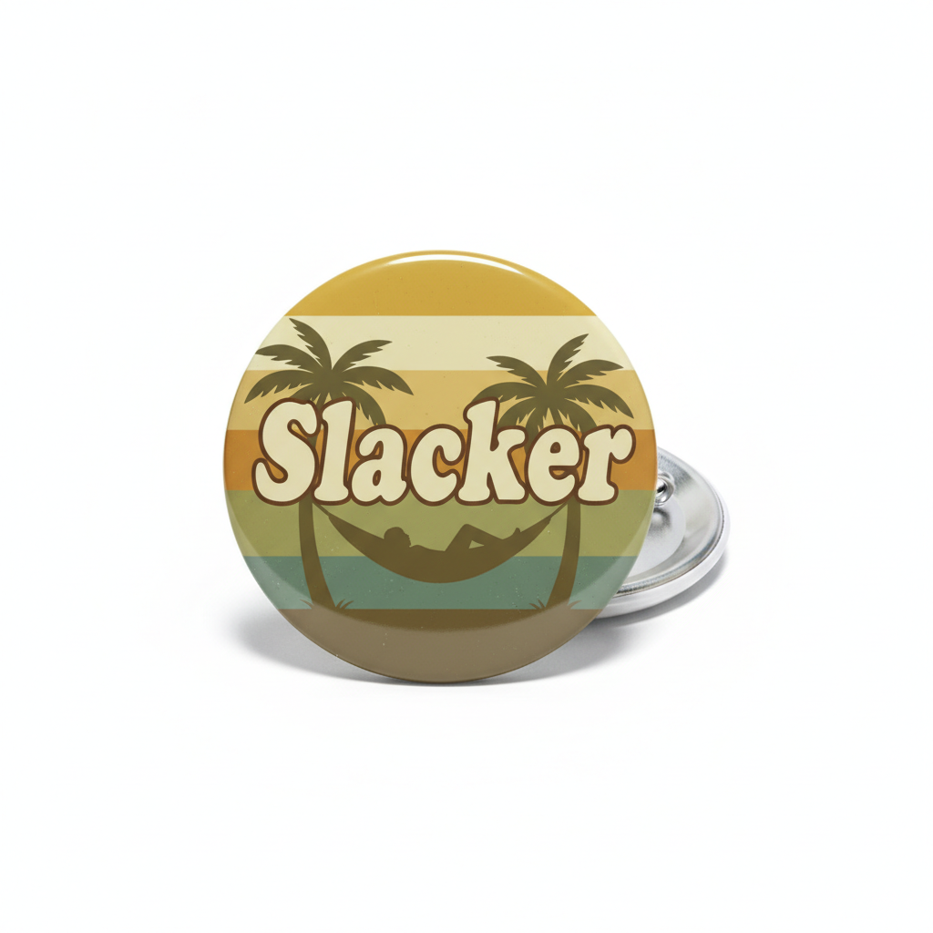 Slacker Pinback 2.25-inch