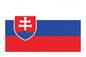 Slovakia flag mousepad with red-white-blue horizontal stripes and crest
