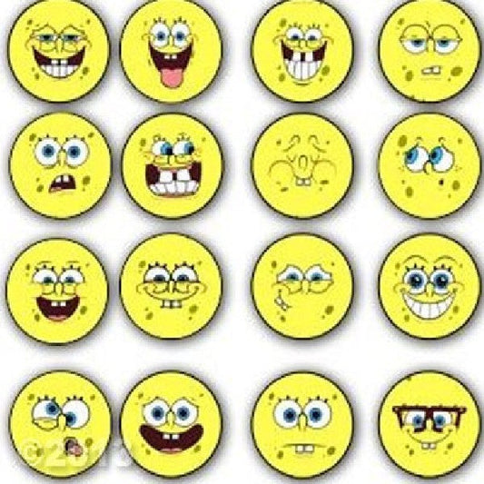 Pins de Bob Esponja con caras felices de 1,25"