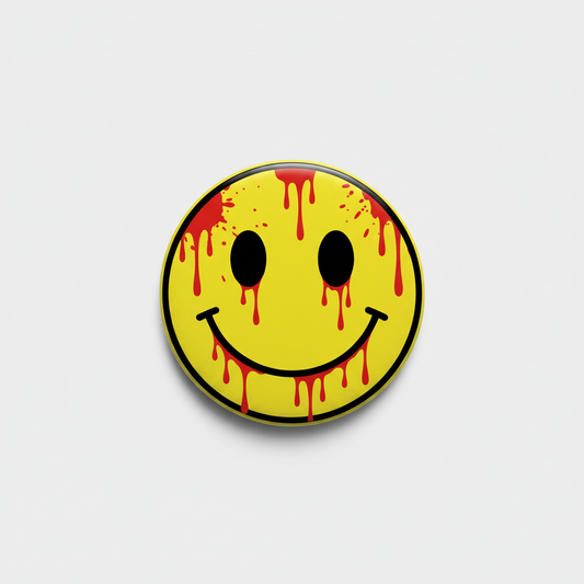 Watchmen Smiley Slashed Pinback 2.25-inch