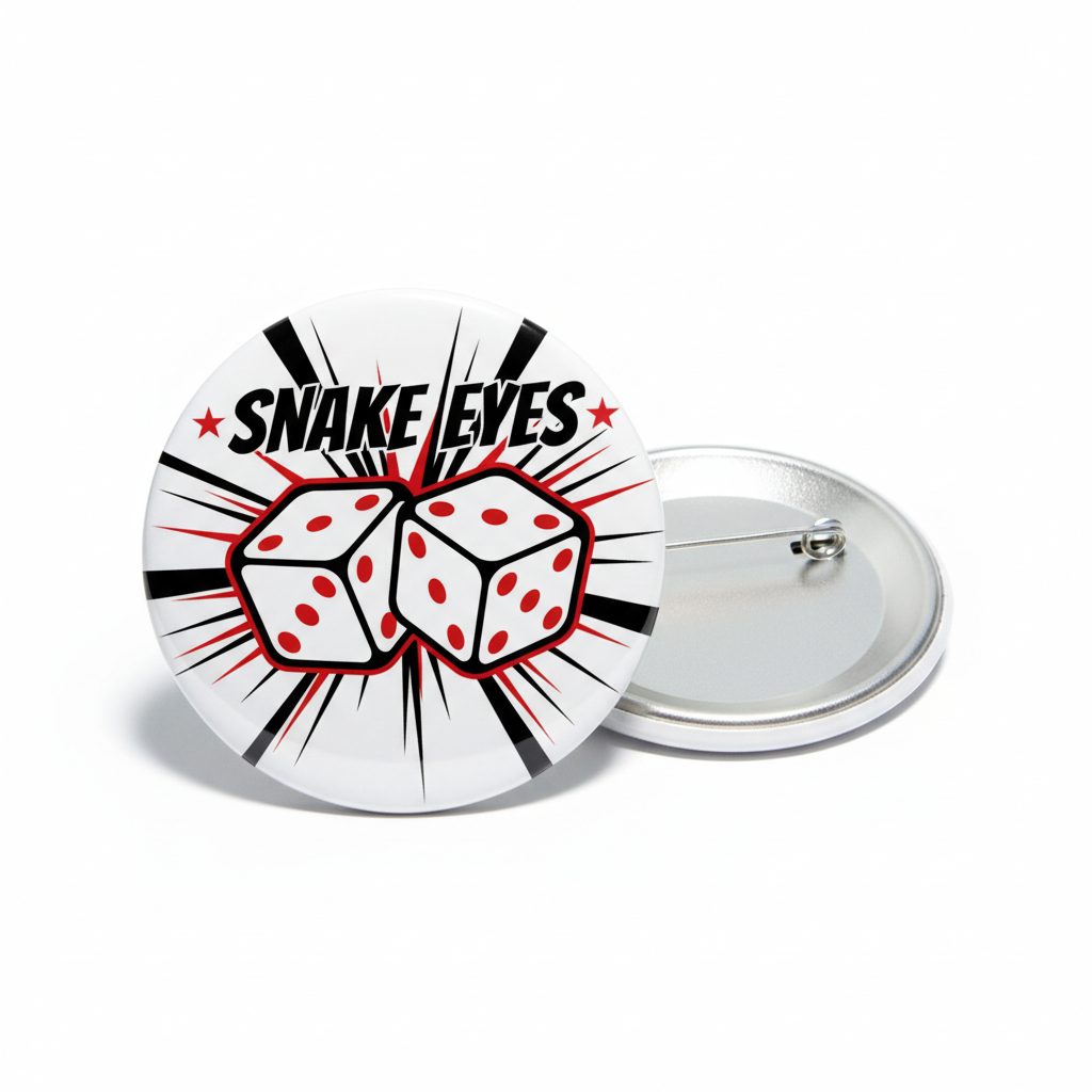 Snake Eyes Pinback 2.25-inch