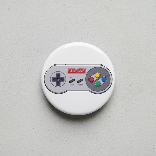 SNES controller Super Nintendo Pinback 2.25-inch