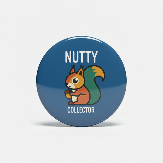 Squirrel Nutty Collector Pinback 2.25-inch