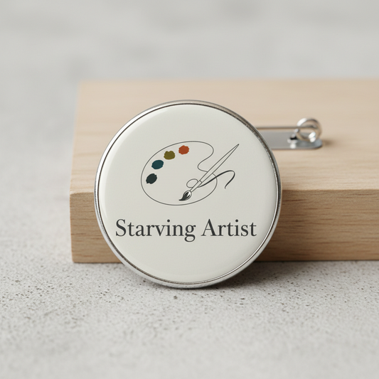 Starving Artist Pinback 2.25-inch
