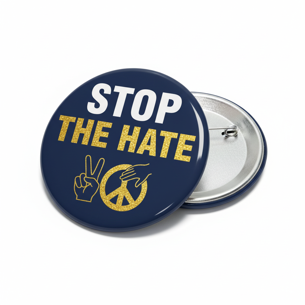 Stop the Hate Pinback 2.25-inch