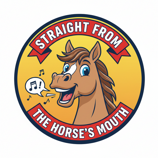 Straight from the horse’s mouth Pinback 2.25-inch