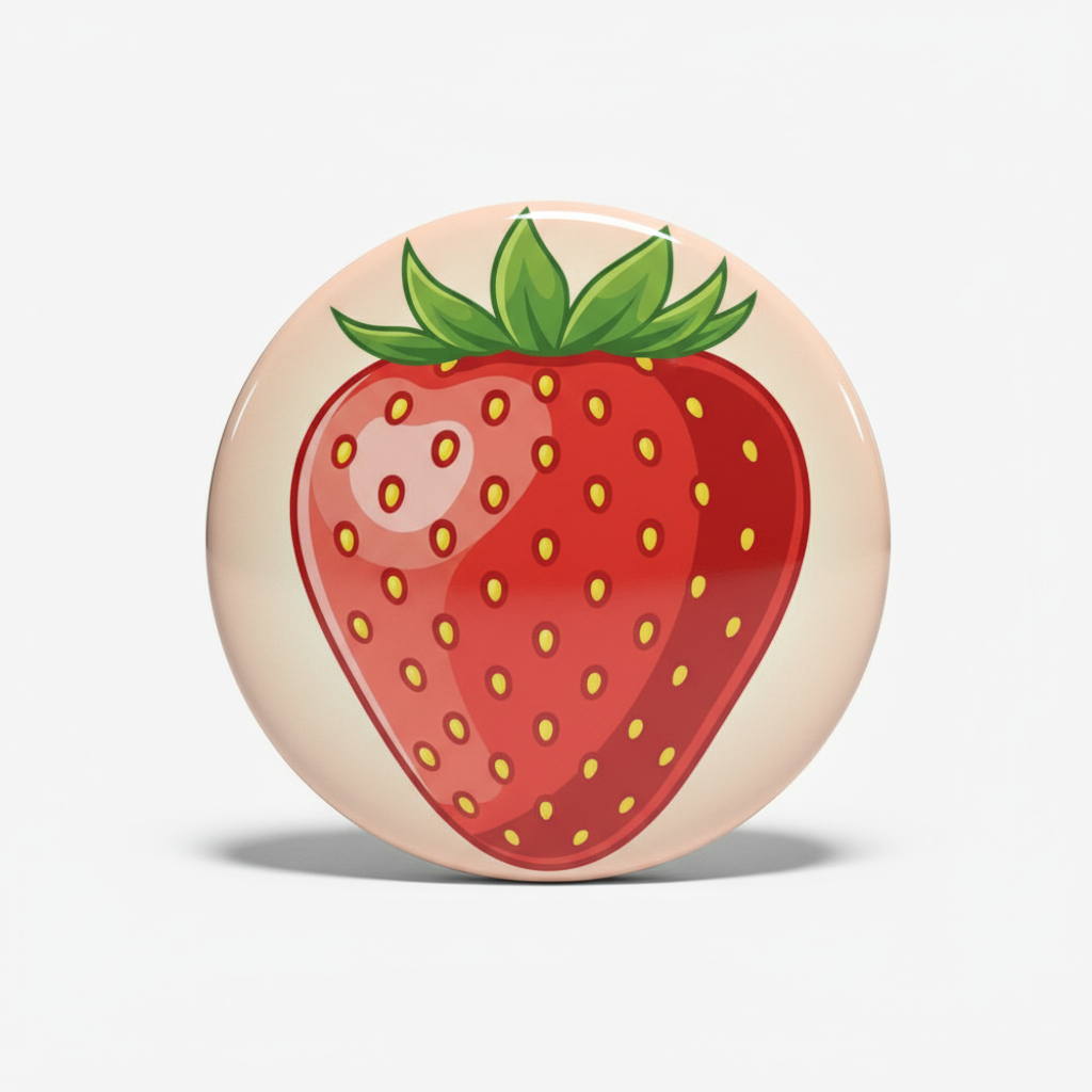 Strawberry Pinback 2.25-inch