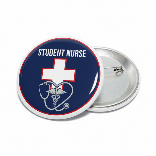 Student Nurse Button Pinback 2.25-inch
