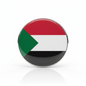 Sudan Flag Country Pride Pinback 2.25-inch