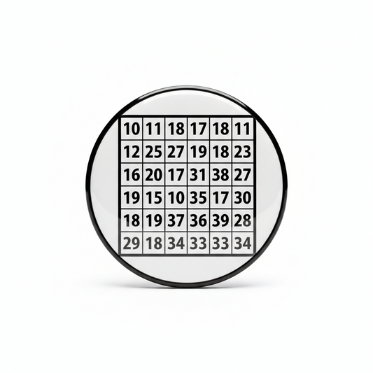 Sudoku Puzzle Pinback 2.25-inch