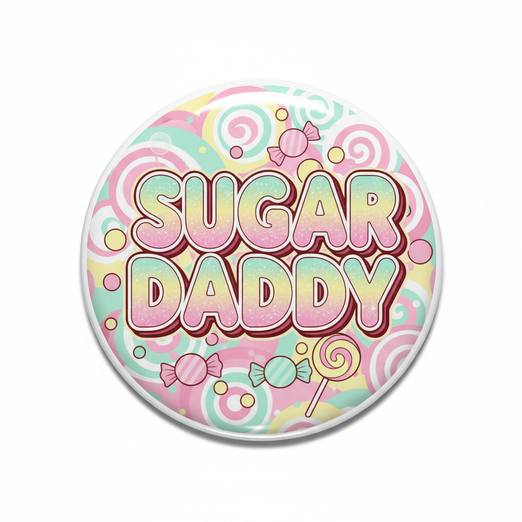 Sugar Daddy Pinback 2.25-inch