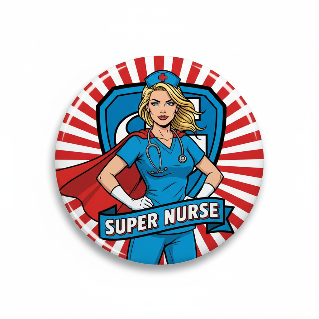 Super Nurse Pinback 2.25-inch