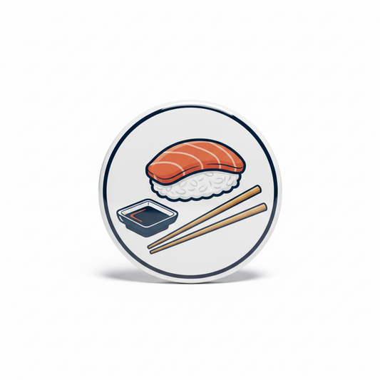 Sushi Soy Sauce Pinback 2.25-inch