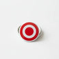 Red and white bullseye 2.25-inch Target pinback button