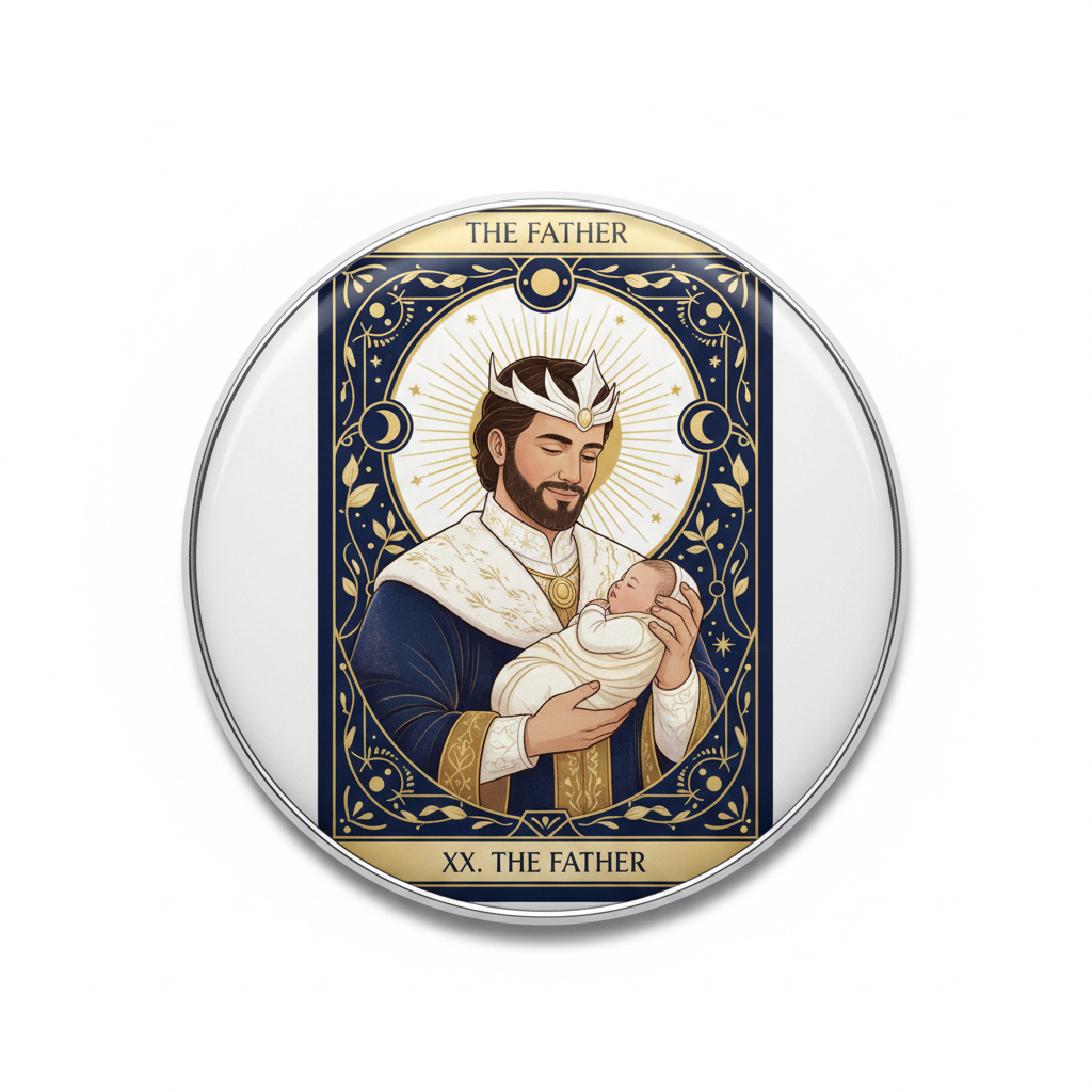 Tarot Baby Shower The Father Pinback 2.25-inch