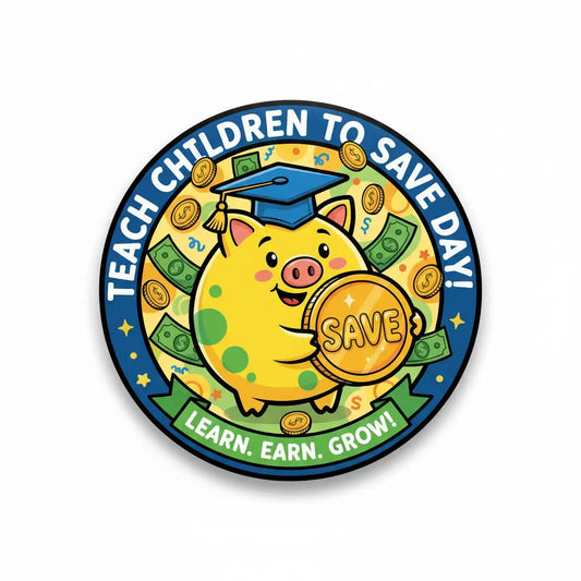 Teach Children to Save Day Pinback 2.25-inch 10 Pcs - My Pinbacks