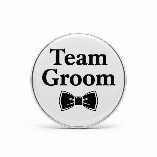 Team Grooms (Bow Tie) Pinback 2.25-inch