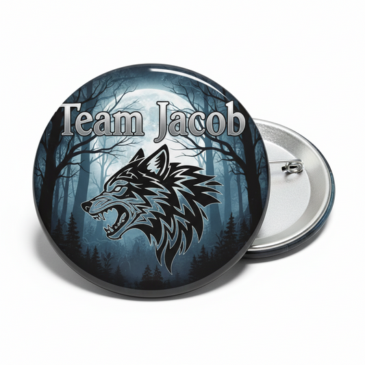Team Jacob Wolf Pinback 2.25-inch Mypinbacks.com