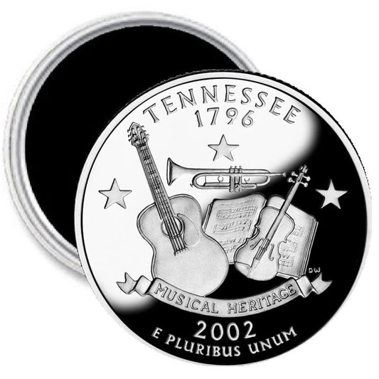 Tennessee State Quarter Mint Image Magnet 2.25"