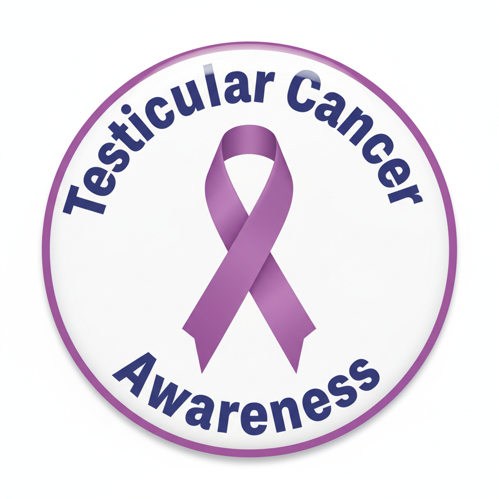 Testicular Cancer Awareness (April) Pinback 2.25-inch