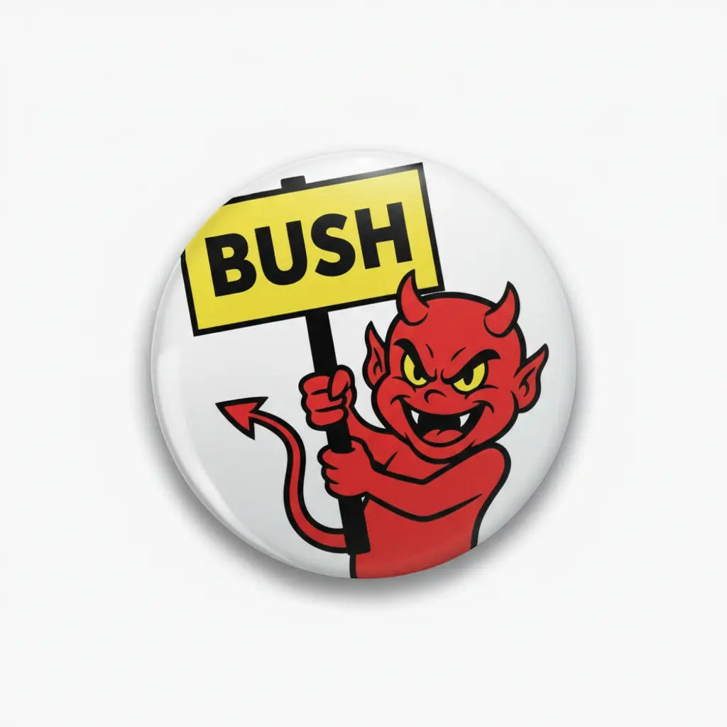 The Devil (BUSH) Pinback 2.25-inch