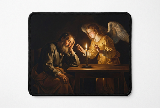 Georges de La Tour The Dream of Saint Joseph Mousepad