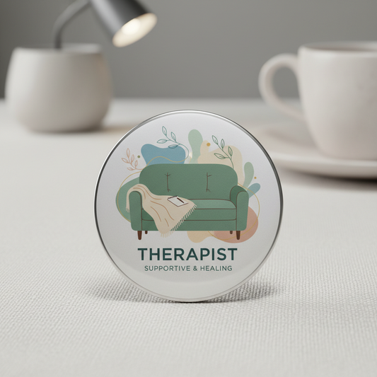 Therapist Pinback 2.25-inch