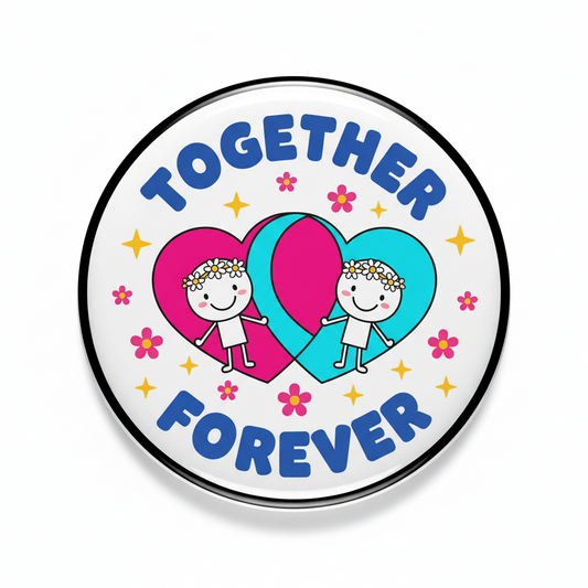 Together Forever Pinback 2.25-inch