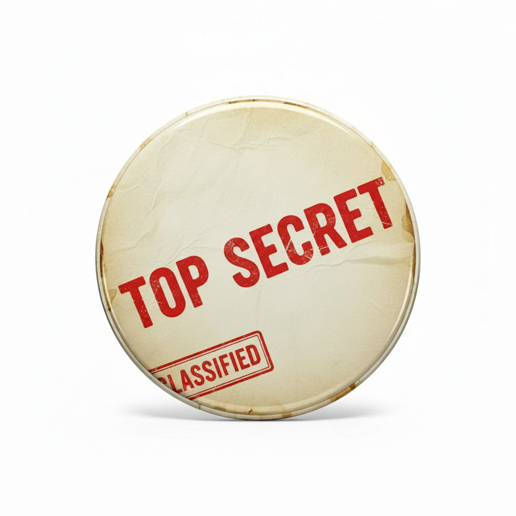 Top Secret Pinback 2.25-inch