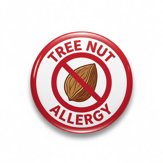 Tree Nuts Allergy Pinback 2.25-inch