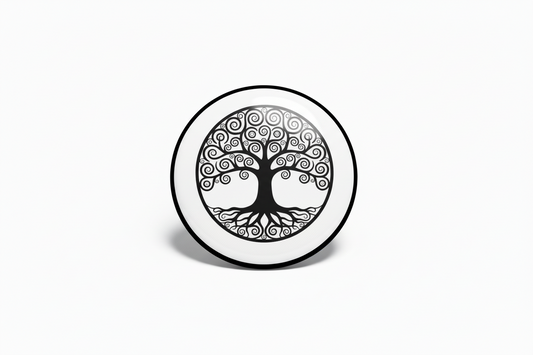 Tree of Life Symbol Badge Reels Cute Felt Retractable Badge Reels 1.45-inch