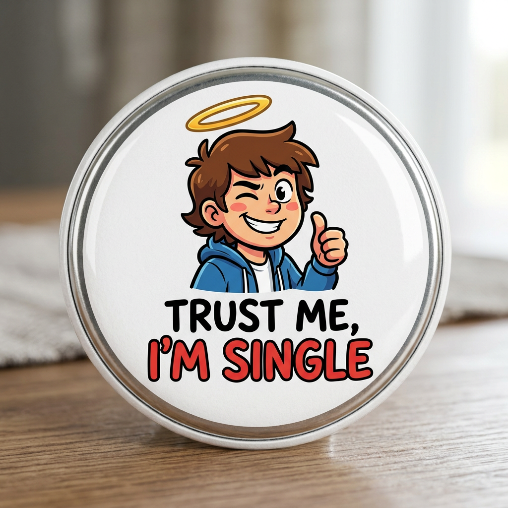 Trust Me I am Single Pin Button 2.25-inch