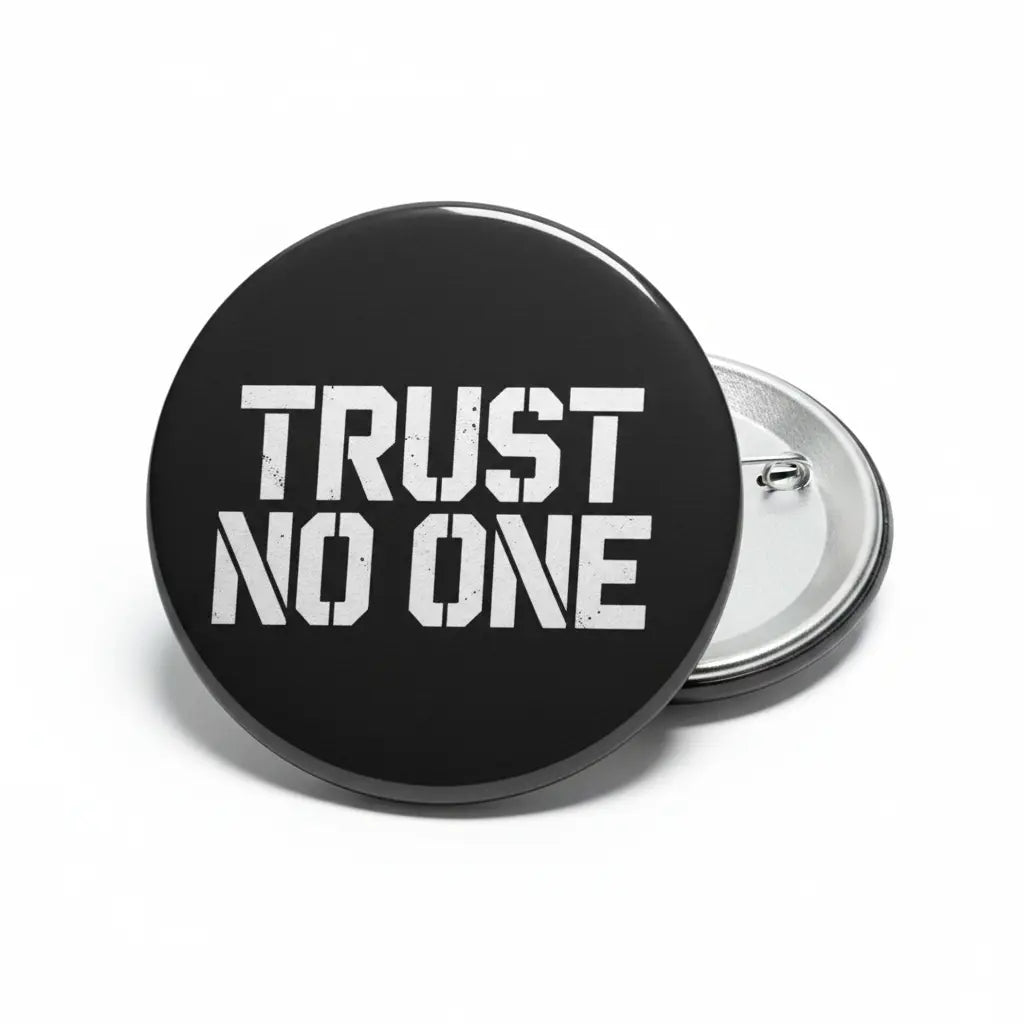 Trust No One Pinback 2.25-inch
