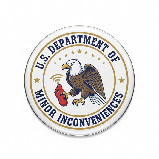 U.S. Department of Minor Inconveniences Pinback 2.25-inch