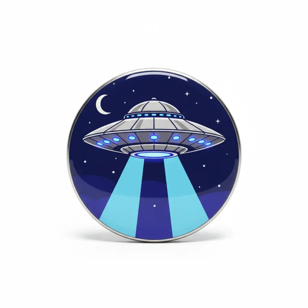 UFO Spaceship Pinback 2.25-inch