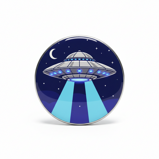 UFO Spaceship Pinback 2.25-inch