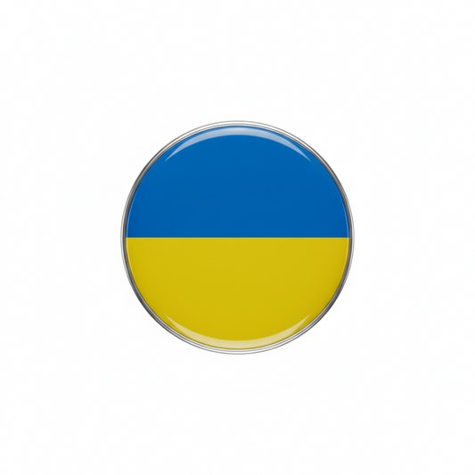 Ukraine Flag Badge Reels Cute Felt Retractable Badge Reels 1.45-inch