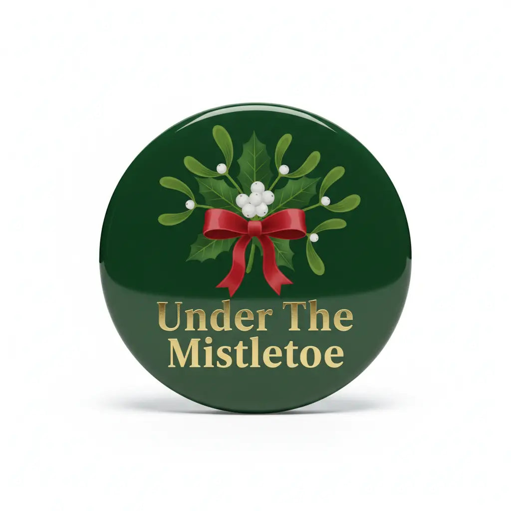 Under The Mistletoe Pinback 2.25-inch