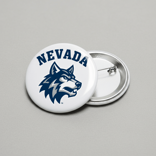 University of Nevada Sport Wolf Logo Pinback 2.25-inch - My Pinbacks