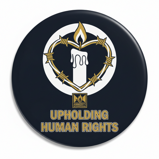Upholding Human Rights Amnesty International Pinback 2.25-inch