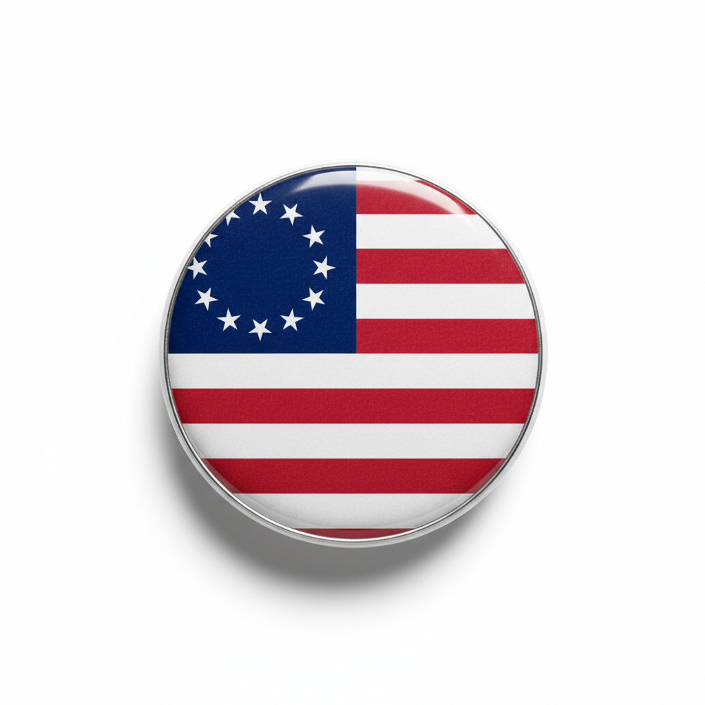 usa betsy ross flag Pinback 2.25-inch