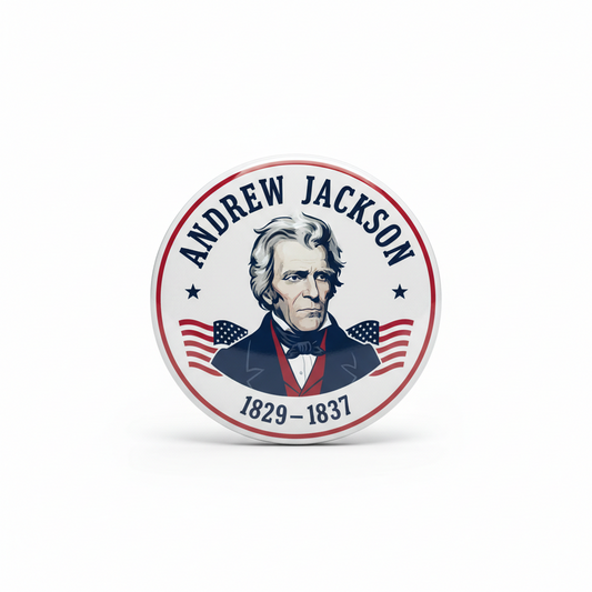 USA President ANDREW JACKSON 1829-1837 Pinback 2.25-inch