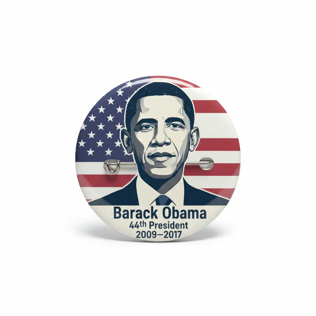 USA President BARACK OBAMA 2009-2017 Pin Button 2.25-inch - mypinbacks.com