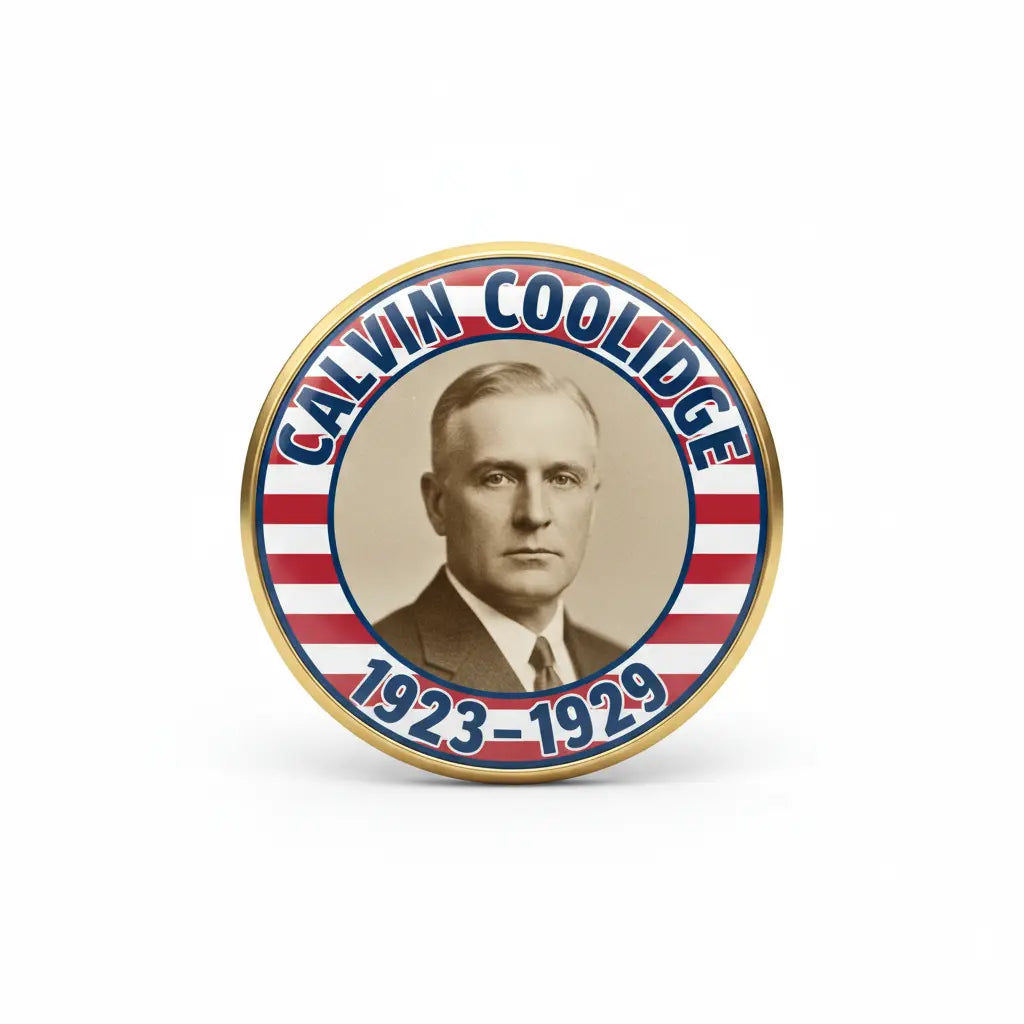USA President CALVIN COOLIDGE 1923-1929 Pin Button 2.25-inch - mypinbacks.com