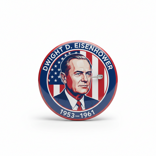 USA President DWIGHT D. EISENHOWER 1953-1961 Pinback 2.25-inch
