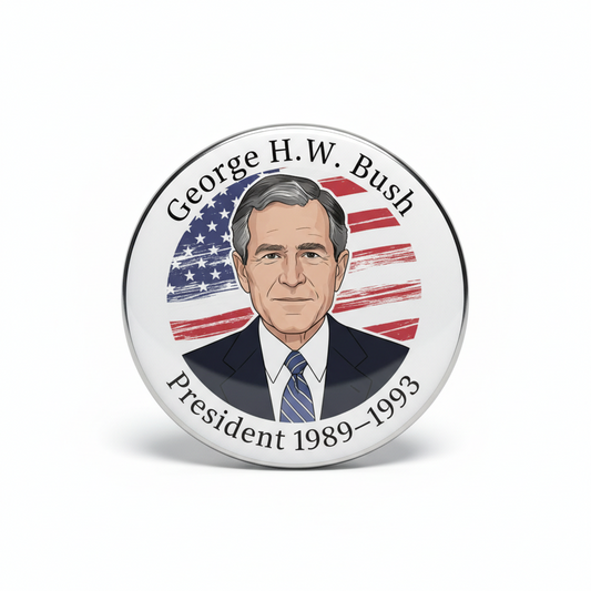 USA President GEORGE H.W. BUSH 1989-1993 Pinback 2.25-inch