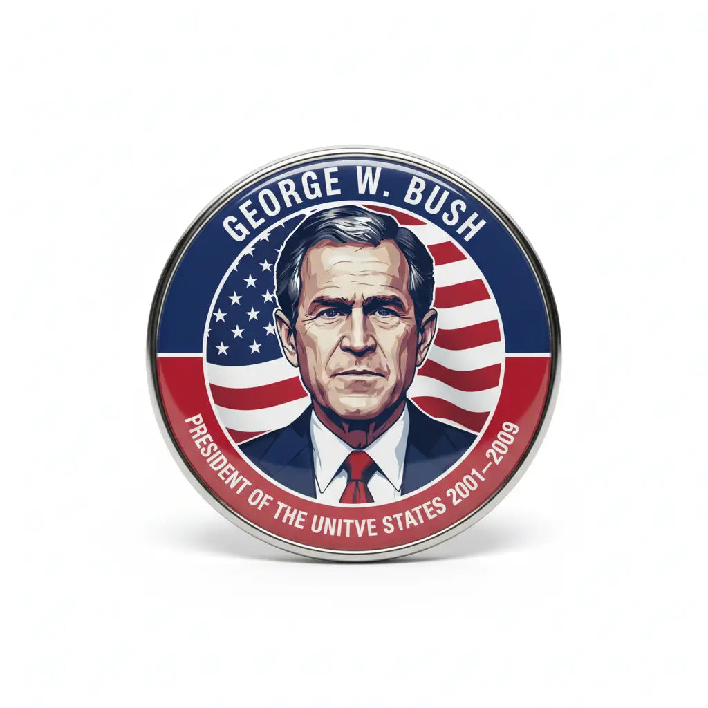 USA President GEORGE W. BUSH 2001-2009 Pin Button 2.25-inch - mypinbacks.com